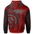 American Samoa Hoodie Red Polynesian Patterns Bestmerican Samoa Ever - Polynesian Pride