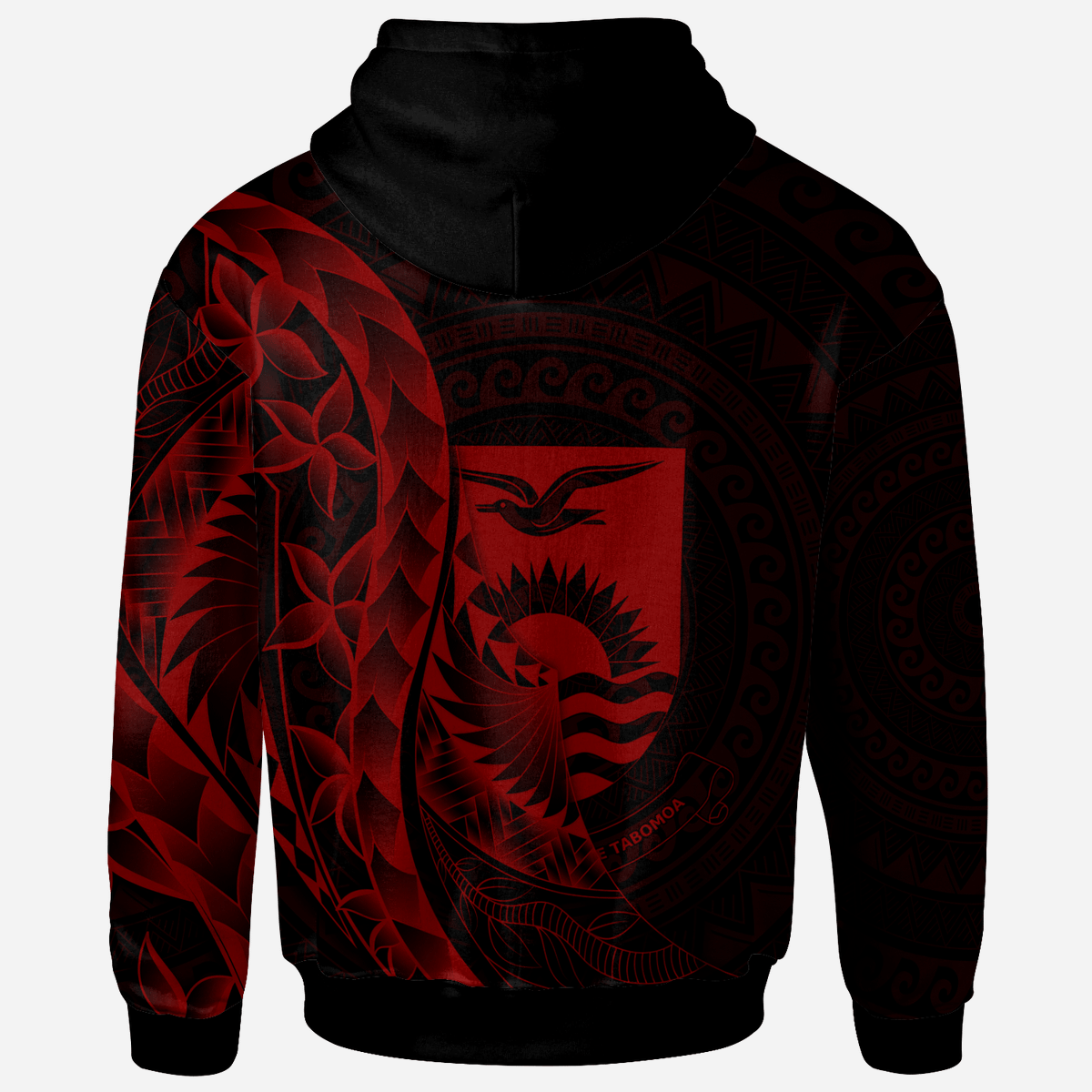 Kiribati Zip Hoodie Custom Polynesian Pattern Style Red Color - Polynesian Pride