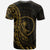 Chuuk T Shirt Custom Polynesian Pattern Style Gold Color - Polynesian Pride