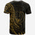 Pohnpei T Shirt Polynesian Pattern Style Gold Color - Polynesian Pride