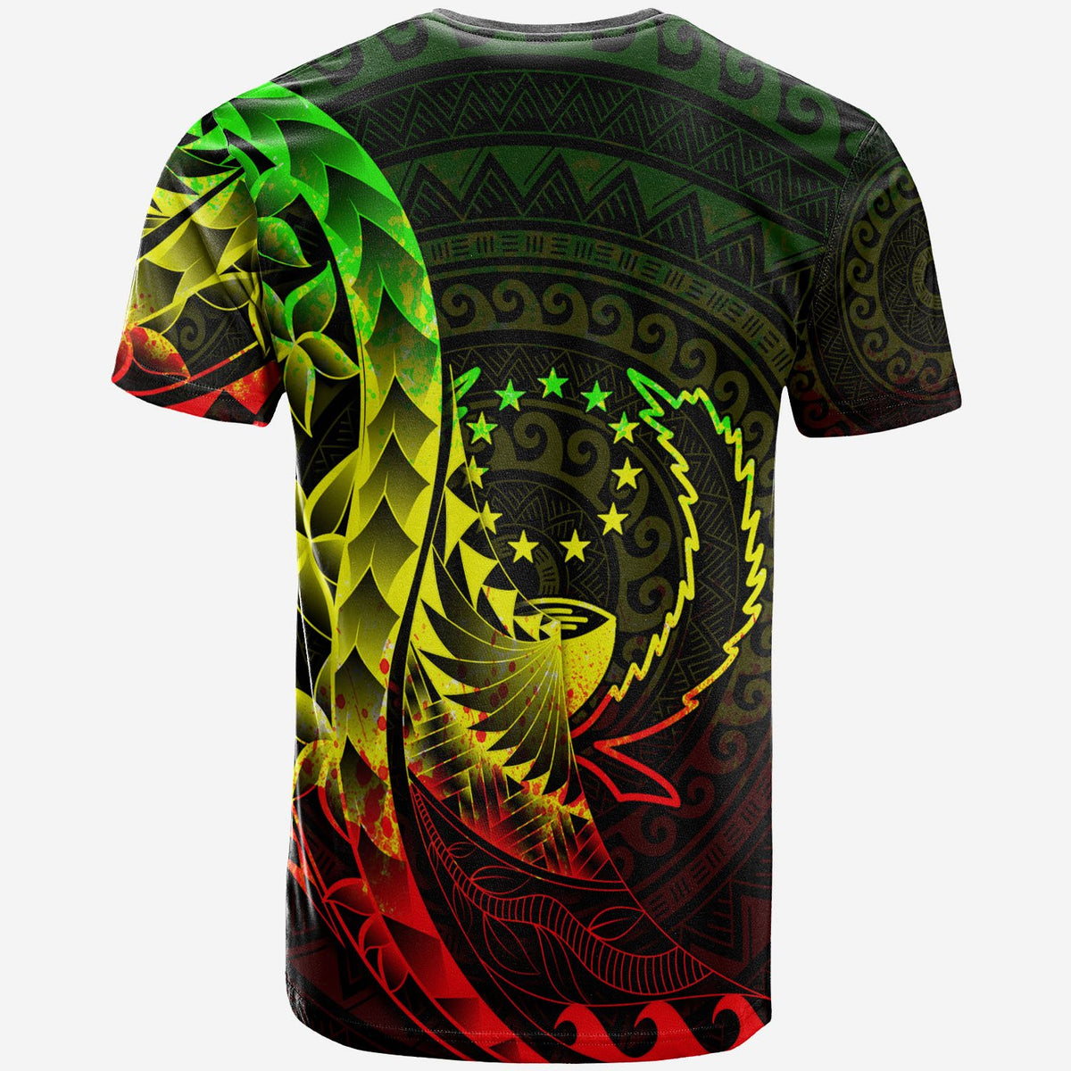 Pohnpei T Shirt Custom Polynesian Pattern Style Raggage Color - Polynesian Pride