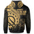 Hawaii Zip Hoodie Gold Polynesian Patterns Best Hawaii Ever - Polynesian Pride