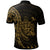 Fiji Polo Shirt Polynesian Pattern Style Gold Color - Polynesian Pride