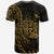 Fiji T Shirt Polynesian Pattern Style Gold Color - Polynesian Pride