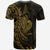 New Caledonia T Shirt Custom Polynesian Pattern Style Gold Color - Polynesian Pride