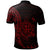 Fiji Polo Shirt Custom Polynesian Pattern Style Red Color - Polynesian Pride