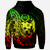 Tonga Zip Hoodie Custom Polynesian Pattern Style Reggae Color - Polynesian Pride