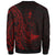 Vanuatu Sweatshirt - Polynesian Pattern Style Red Color - Polynesian Pride