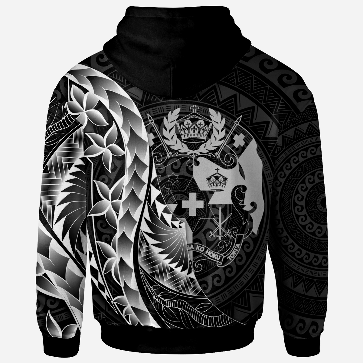Tonga Zip Hoodie Custom Polynesian Pattern Style - Polynesian Pride