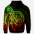 Palau Hoodie Custom Polynesian Pattern Style Reggae Color - Polynesian Pride