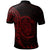 Nauru Polo Shirt Custom Polynesian Pattern Style Red Color - Polynesian Pride