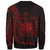 Samoa Sweatshirt - Custom Personalised Polynesian Pattern Style Red Color - Polynesian Pride