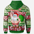 Mele Kalikimaka Zip Hoodie Santa Claus and Gift Bags - Polynesian Pride