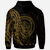 Palau Zip Hoodie Custom Polynesian Pattern Style Gold Color - Polynesian Pride