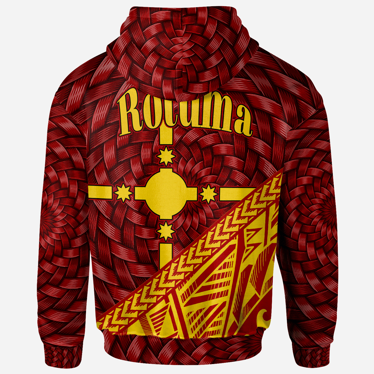 Rotuma Hoodie Custom Tapa Patterns With Bamboo - Polynesian Pride