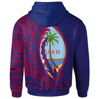 Guam Zip Hoodie Barrigada Wings Style - Polynesian Pride