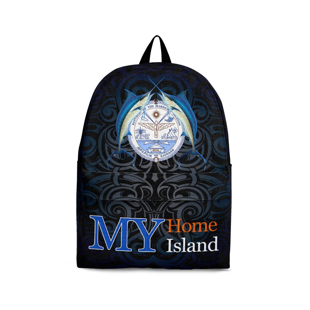 Marshall Islands Backpack - My Home My Island Black - Polynesian Pride