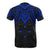 Yap Custom T Shirt Micronesian Pattern Blue Armor Style - Polynesian Pride