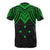 Kosrae Custom T Shirt Micronesian Pattern Green Armor Style - Polynesian Pride