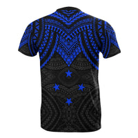 Chuuk T Shirt Micronesian Pattern Blue Armor Style - Polynesian Pride
