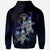 Niue Polynesian Hoodie Blue Turtle Couple - Polynesian Pride