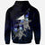 Tokelau Polynesian Hoodie Blue Turtle Couple - Polynesian Pride