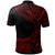 Chuuk Polo Shirt Plumeria Flowers Red Version - Polynesian Pride