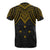 Pohnpei T Shirt Micronesian Pattern Gold Armor Style - Polynesian Pride