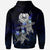 Tahiti Polynesian Hoodie Blue Turtle Couple - Polynesian Pride