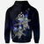 Vanuatu Polynesian Hoodie Blue Turtle Couple - Polynesian Pride