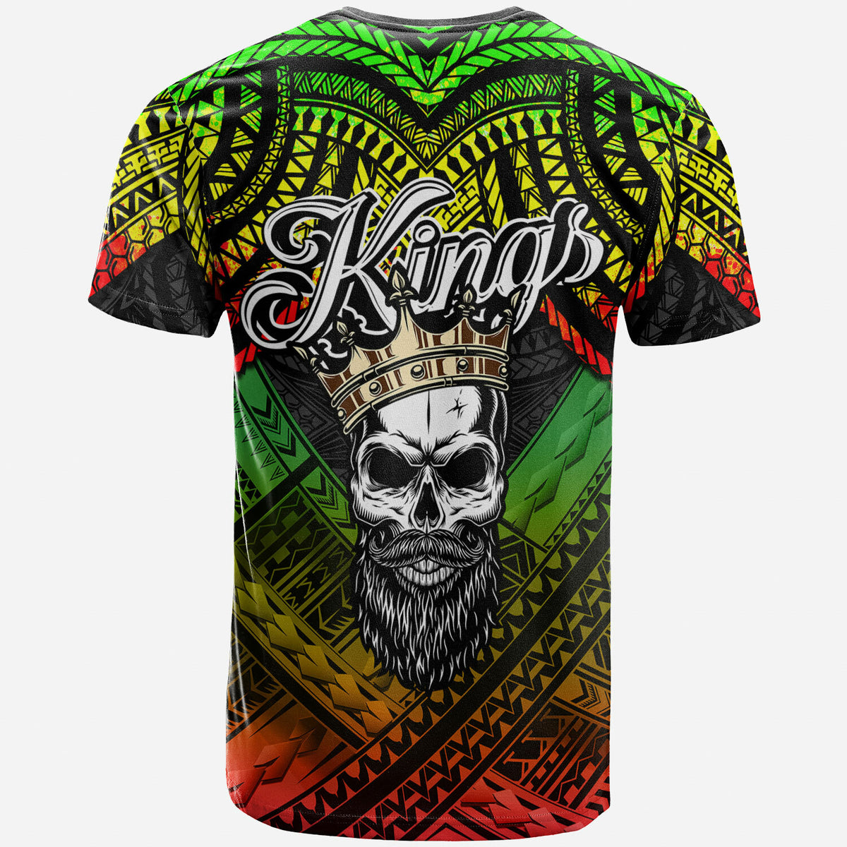 Hawaii Custom T Shirt The Kings of Maui With Hawaiian Reggage Tribal Patterns T Shirt LT10 - Polynesian Pride