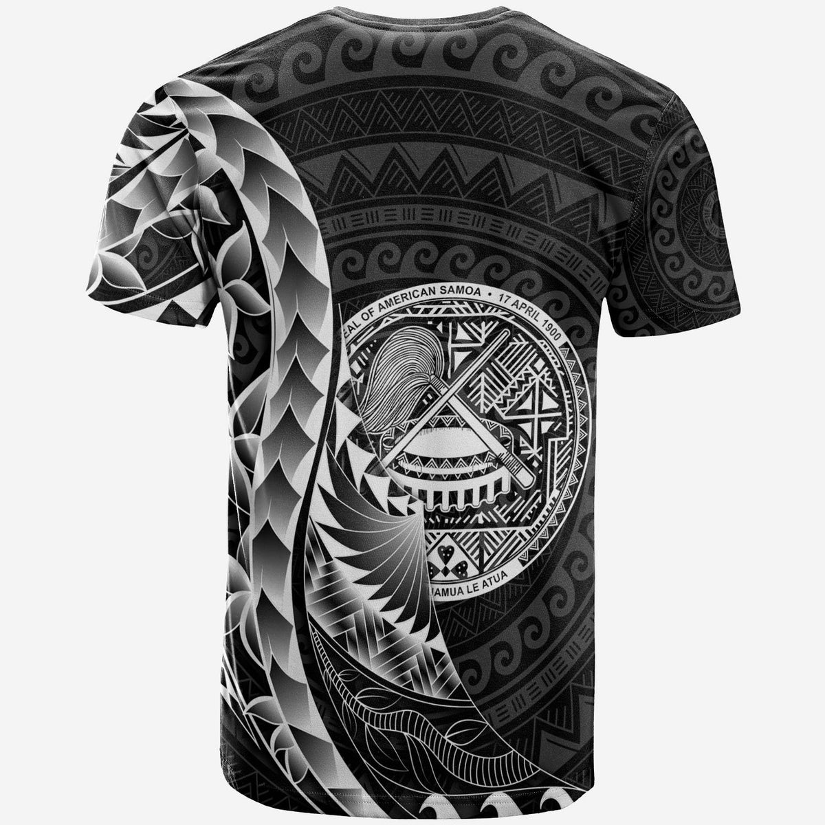 American Samoa T Shirt Custom Polynesian Pattern Style - Polynesian Pride