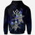 Kosrae Polynesian Hoodie Blue Turtle Couple - Polynesian Pride