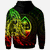 Guam Zip Hoodie Custom Polynesian Pattern Style Reggae Color - Polynesian Pride