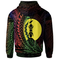 New Caledonia Hoodie Wings Style Flag Color - Polynesian Pride