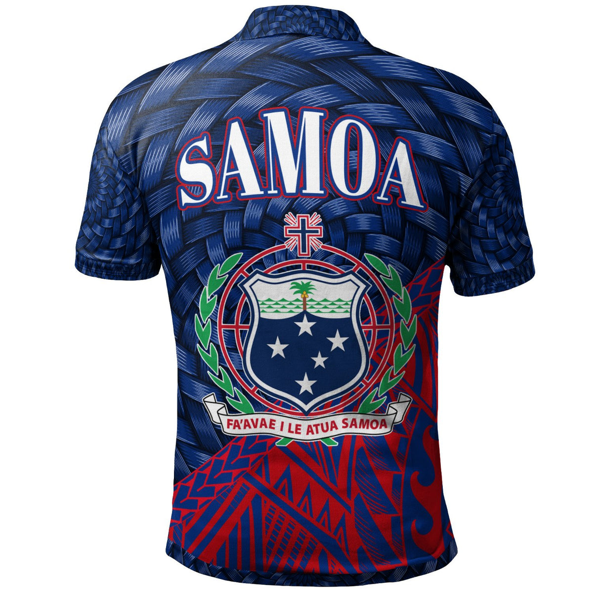 Samoa Polo Shirt Fasitoouta Polynesian Patterns With Bamboo - Polynesian Pride