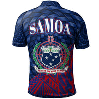 Samoa Polo Shirt Apia Polynesian Patterns With Bamboo - Polynesian Pride