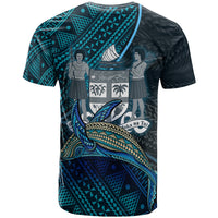 Fiji T Shirt Ba Seal Fiji With Blue Whale - Polynesian Pride