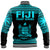 Fiji Rugby Sevens Baseball Jacket Simple Blue Style LT9 - Polynesian Pride