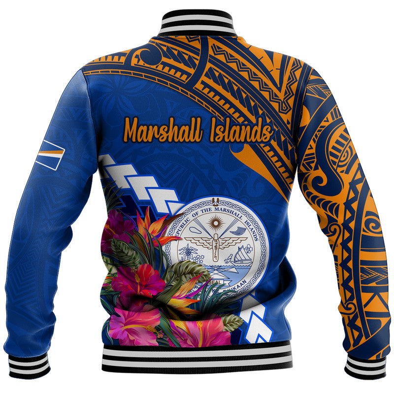 Marshall Islands Coat of Arms Baseball Jacket Polynesian Tropical LT9 - Polynesian Pride