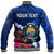 (Custom Personalised) Nauru Coat of Arms Baseball Jacket Polynesian Tropical LT9 - Polynesian Pride