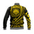 (Custom Personalised) Federated States of Micronesia Baseball Jacket Gold Polynesian Wave Style LT9 - Polynesian Pride