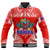 Toa Samoa Polynesian Rugby Baseball Jacket Samoan Flag Red Color LT9 Unisex Red - Polynesian Pride