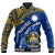 Nauru Coat of Arms Baseball Jacket Polynesian With Frigatebird LT9 Unisex Blue - Polynesian Pride