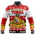 (Custom Personalised) Tonga Christmas Kilisimasi Fiefia Coat Of Arms Baseball Jacket LT9 Unisex Red - Polynesian Pride