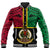 (Custom Personalised) Vanuatu Baseball Jacket Tribal Vanuatu Coat Of Arms Flag Style LT9 Unisex Black - Polynesian Pride