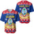 (Custom Personalised) Guam Tribal Polynesian Christmas Vibe Baseball Jersey LT9 Blue - Polynesian Pride