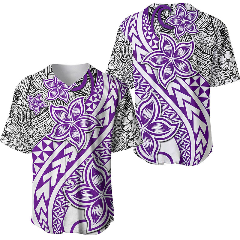 Traditional Polynesian Tribal Tattoo Retro Baseball Jersey Purple LT9 Purple - Polynesian Pride