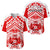 Tonga Rugby Sevens Baseball Jersey Coat of Arms Tribal Polynesian Pattern LT9 Red - Polynesian Pride