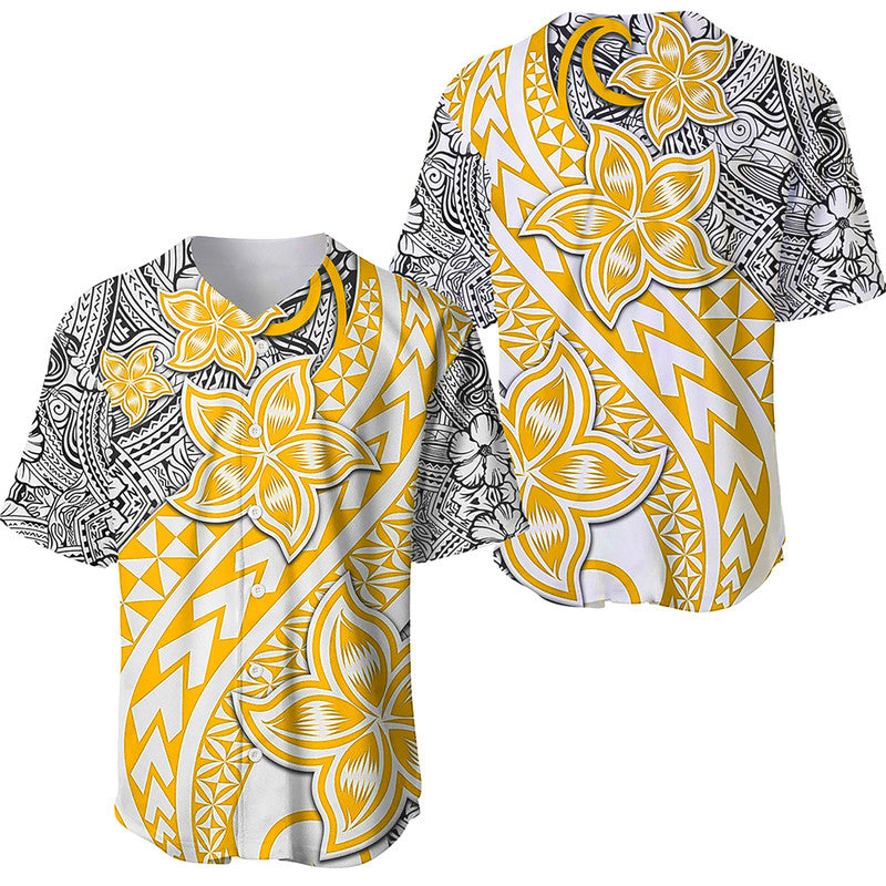 Traditional Polynesian Tribal Tattoo Retro Baseball Jersey Yellow LT9 Yellow - Polynesian Pride